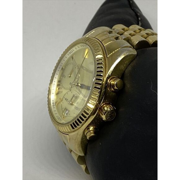 Michael Kors Lexington MK5556 Women Gold Stainless Steel Analog Dial Watch VK455 - Picture 4 of 12